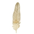 thumbnail image 1 of 1Pc Leaf Modeling Candlestick Wall Hanging Candle Stand Chic Wall Adorn Golden, 1 of 6
