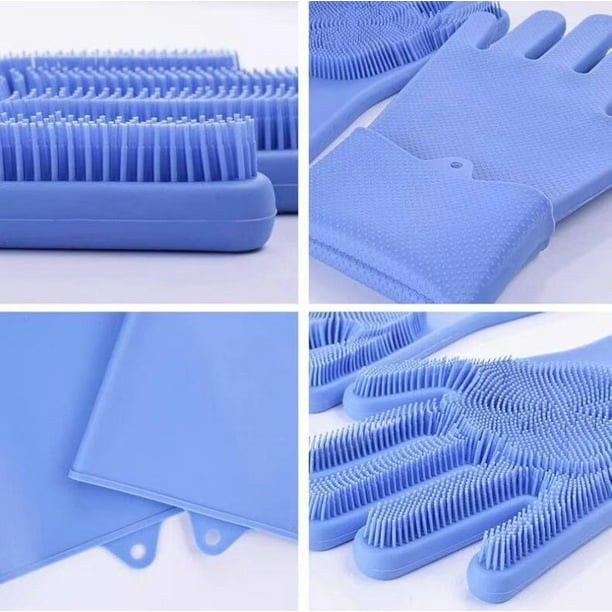 Silicone gloves for washing dishes