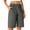 Gray, variant on Cmfcve Bermuda Shorts for Women Knee Length High Waisted Summer Dressy Casual Chino Shorts