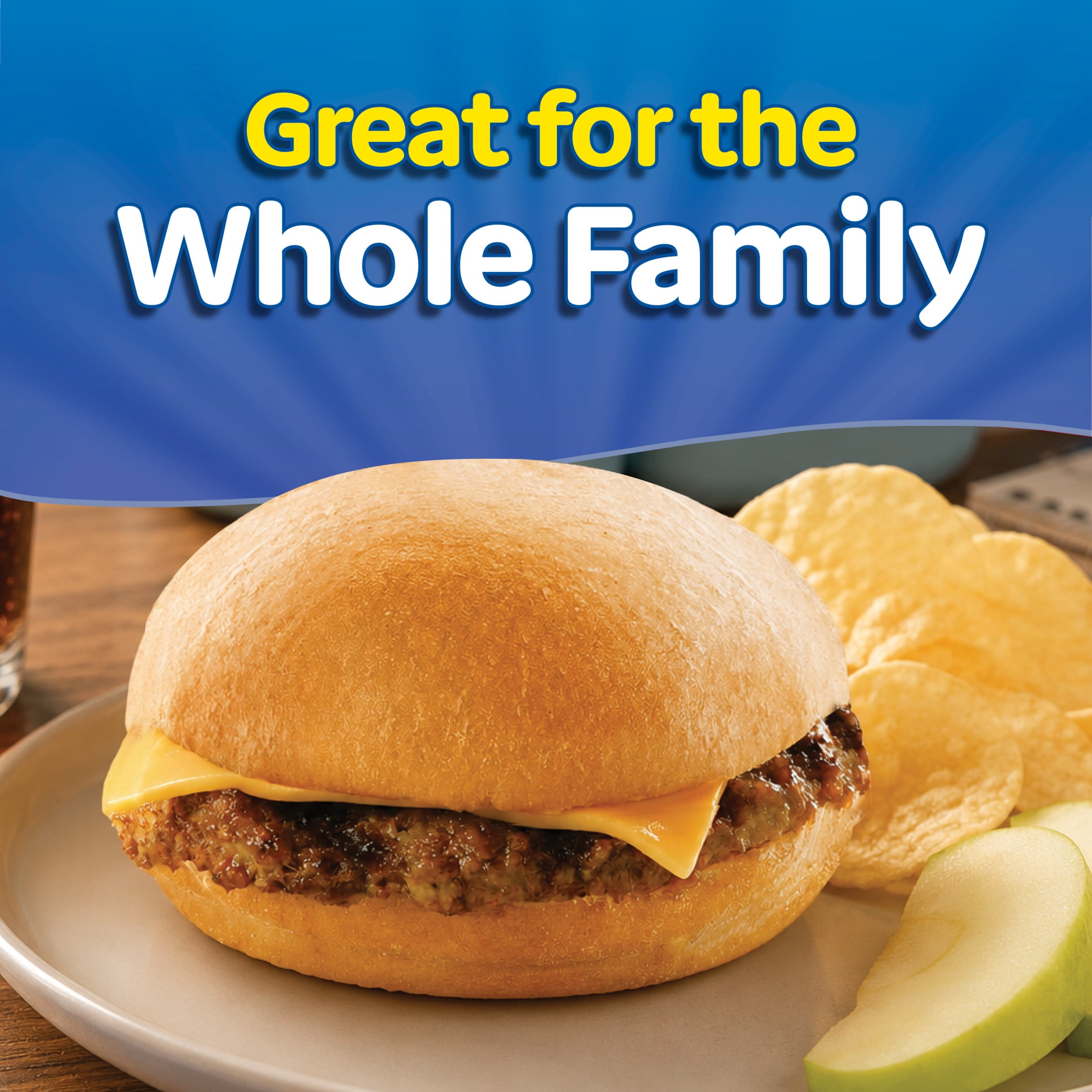 State Fair Cheeseburger, Fully Cooked, 1 Count, 4.6 oz (Frozen)