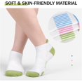 thumbnail image 2 of CAILDANL Felicigeely Ankle Athletic Running Socks Low Cut Sports Socks Breathable Cushioned Tab Socks for Men Women 6 Pairs, 2 of 5
