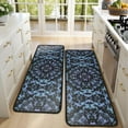 thumbnail image 4 of Kitchen Rugs Sets Of 2,Blue Abstract Pattern Anti Fatigue Kitchen Mat Rugs Non Slip Washable,Decorative Kitchen Floor Mats for Kitchen,Sink,Laundry,17"x47"+17"x47", 4 of 5