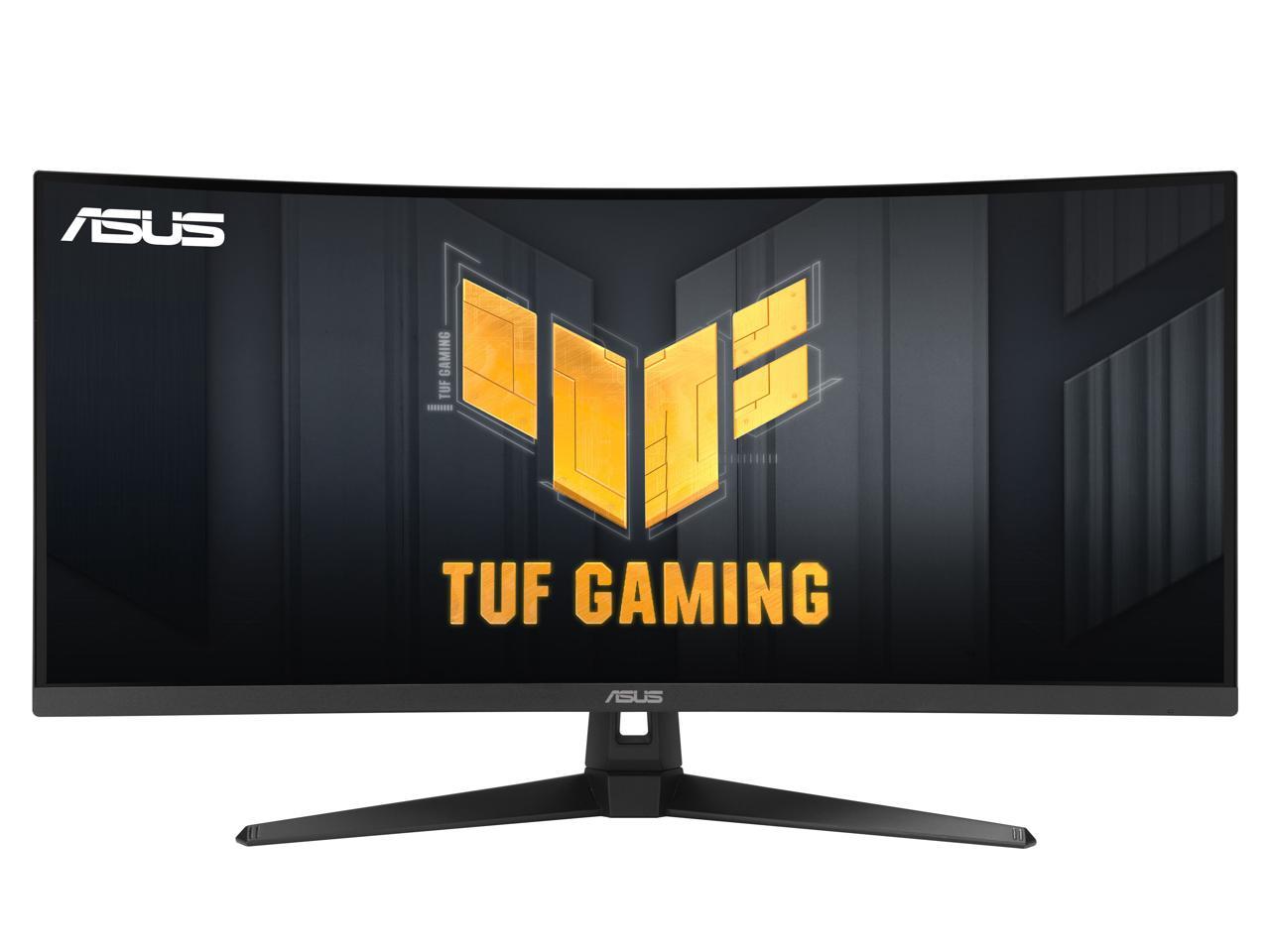 TUF VG34VQ3B 34" Class UW-QHD Curved Screen Gaming LED Monitor - 21:9 - Black - 34" Viewable - Vertical Alignment (VA) - LED Backlight - 3440 x 1440 - 16.7 Million Colors - Adaptive Sync/FreeSync P...