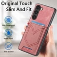 thumbnail image 3 of ELEHOLD for Samsung Galaxy S22 Plus, Wallet Phone Case,Slim Leather Shockproof Lens Protector with Card Slot Anti-Scratch Case Cover,Support Magnetic Car Mount, pink, 3 of 8
