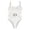 White, variant on ANINEO Women Tie Knot Swimsuits Ruched Swimwear Halter Bathing Suit Stylish Hawaii Summer Tropical Brazilian Beachwear