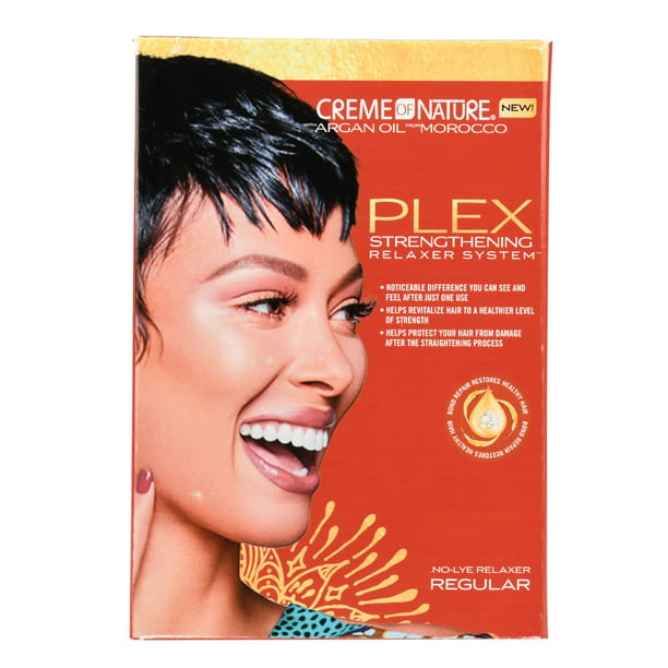 Creme of Nature Argan Oil Plex Strengtheining Hair Relaxer Treatment, 1 Ct.  