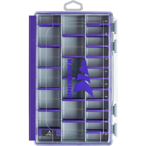 KastKing 3600 Tackle Box, Waterproof Fishing Organizer – Purple – HyperSeal
