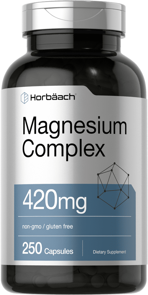 Triple Magnesium Complex 420 mg 250 Capsules by Horbaach
