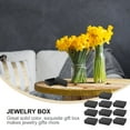 thumbnail image 5 of Jiyike 10PCS Simple Jewelry Wrapping Boxes Kraft Paper Jewelry Boxes with Sponge(Black), 5 of 10