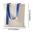 thumbnail image 3 of Canvas Tote Bag for Daily Errands, Blank Polycotton Reusable Shopping Tote for Heat Transfer Customization, Lightweight Foldable Shoulder Bag for Grocery, Books, and Casual Outings, 3 of 6