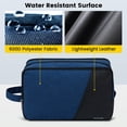 thumbnail image 4 of Neceser de viaje Vorspack, tamaño grande, resistente al agua, color azul marino, 4 of 7