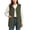 Army Green, variant on Staron Fall Winter Vests for Women Casual Sleeveless Solid Crew Neck Loose Comfy Basic Outerwear Warm Faux Fur Lightweight Fashion, Army Green L