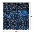 thumbnail image 5 of Math Equations Chemical Structures Blue Pattern Shower Curtain 72"x72" ,Bathroom Decorative Shower Curtains Set with 12 Hooks,Modern Waterproof Washable Shower Curtain, 5 of 6