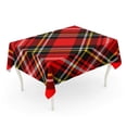 thumbnail image 1 of LADDKE Red Kilt Tartan Plaid Printing Pattern Check Clan Material Graphic Geometric Tablecloth Table Desk Cover Home Party Decor 60x84 inch, 1 of 1