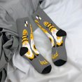 thumbnail image 5 of KLL Bee Kind Print Cool Socks Men's Women's Crew Socks Funny Crazy Novelty Stockings, 5 of 6