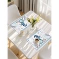 thumbnail image 5 of Coastal Seahorse Placemats Set of 4, Nautical Starfish Shell Seaweed Anchor Placemats for Dining Table, Place Mats for Kitchen Tabletop, Waterproof Wipeable Dining Table Mats Set, 5 of 9