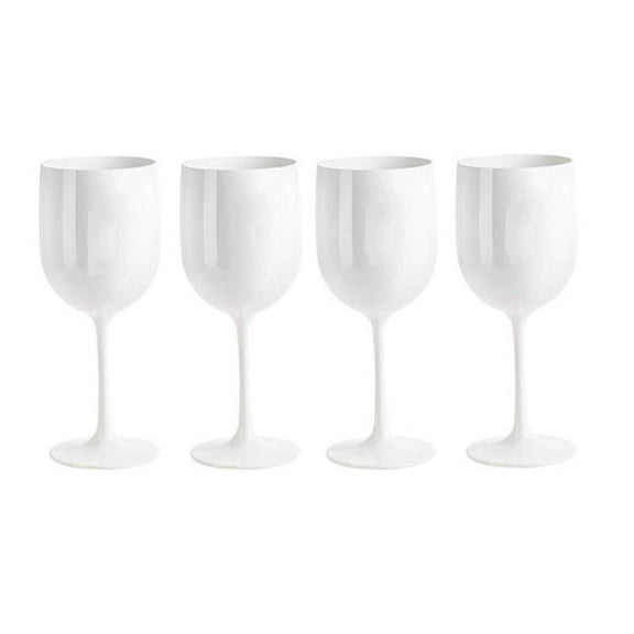 4Pcs Legant and Unbreakable Wine Glasses, Plastic Very Shatterproof Glasses