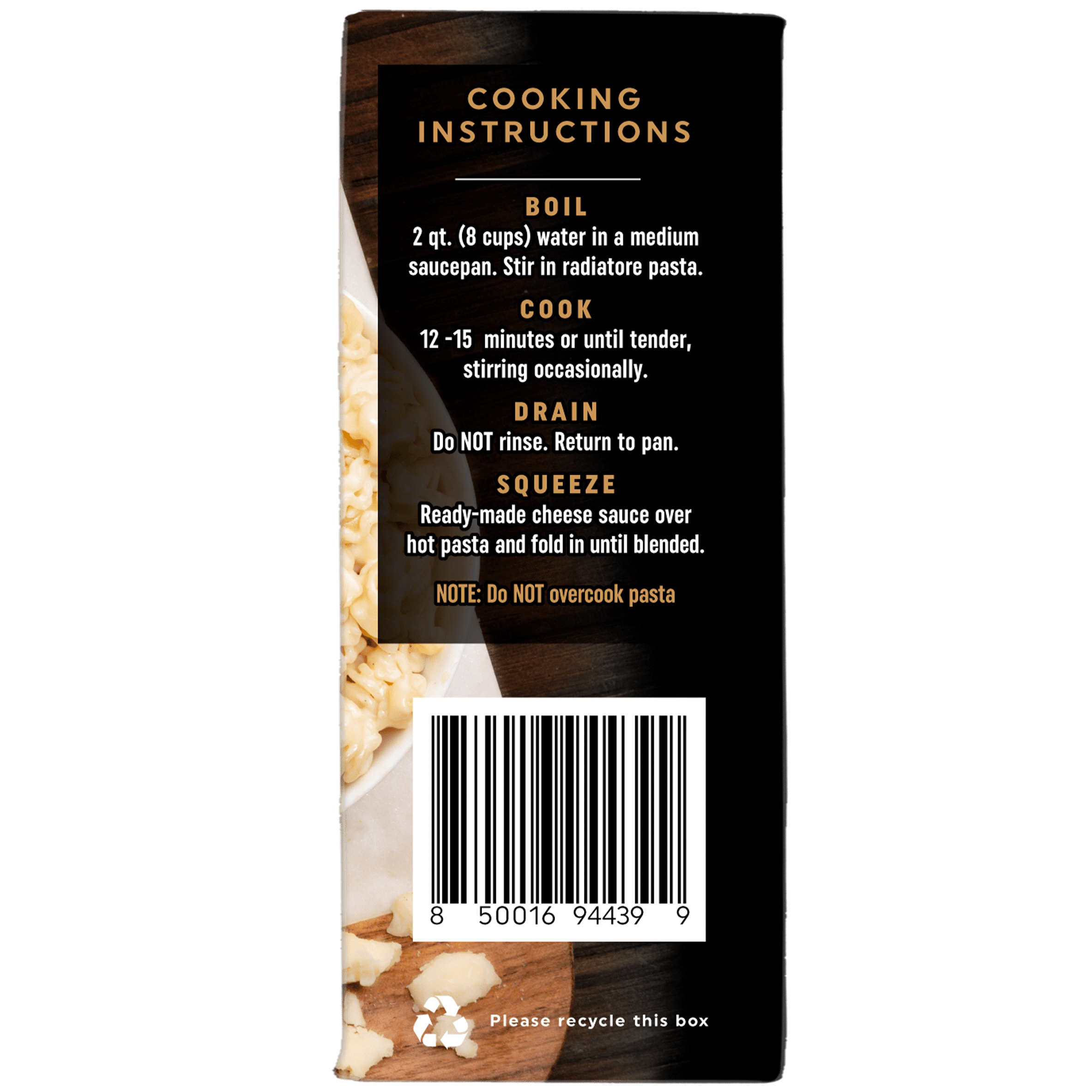 Guinness Cracked Black Pepper Macaroni & Cheese with Organic Pasta, 11 oz Box, Shelf-Stable