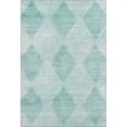 thumbnail image 2 of Addison Rugs Mayfield Washable Transitional Geometric Teal Rectangle Rug, 8' x 10', 2 of 6