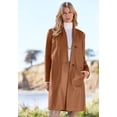 thumbnail image 5 of Jessica London Women's Plus Size Leather Swing Coat, 5 of 6