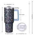 thumbnail image 3 of Space Tumblers with Lids Straws 40oz Space Tumbler with Handle Flip Straw Lid Vacuum Insulated Leak Proof Stainless Steel Travel Mug Gifts, 3 of 5