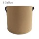 thumbnail image 1 of Billuyoard Bolsas para cultivo de plantas de jardín de 1/2/3/5/7 galones, maceta para flores y verduras, maceta para jardín de patatas, bolsa para cultivo Jardín y Patio Camello (3 galones) 25D*23H Billuyoard HA004268-08, 1 of 6
