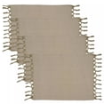 thumbnail image 1 of Fennco Styles Contemporary Knotted Tassel 100% Cotton Placemats 14"W x 20"L, Set of 4 - Natural Woven Table Mats for Home Décor, Dining Room, Weddings, Holidays, Banquets and Special Occasions, 1 of 4