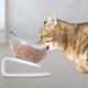 thumbnail image 4 of Cuenco para gatos antivómitos, cuenco para mascotas antideslizante y ortopédico, comedero para mascotas de doble cuenco transparente con soporte elevado (cuenco doble). Afortunado Sencillez, 4 of 5