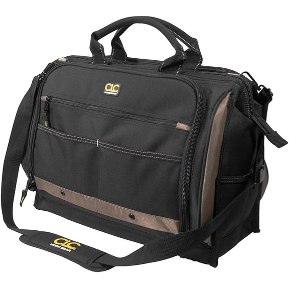 Custom Leathercraft1539 Multi-Compartment 50 Pocket Tool Bag