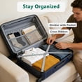 thumbnail image 6 of HOUSNIFLEX 24 Inch Checked Luggage, Lightweight Expandable Suitcase with TSA Lock, 360° Spinner Wheels for Travel, Blue, 6 of 9
