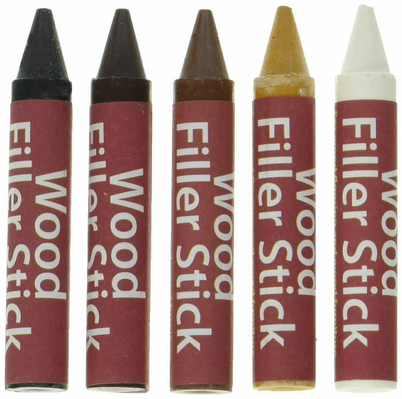 5 Pack Wood Filler Sticks Hides and Repairs Scratches and Flaws on