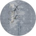 thumbnail image 2 of Addison Rugs Dream Shag Premium Machine Washable Transitional Reindeer Ash Round Rug, 8' x 8', 2 of 8