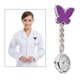 thumbnail image 4 of Enfermera Relojes Colgante Colgante Reloj de Bolsillo Colgante Mujeres , Púrpura Hugo Enfermera reloj de bolsillo, 4 of 9