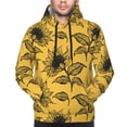 thumbnail image 4 of Hoodies for Men - Autumn Sunflower Long Sleeve Comfrt Men'S Fashion Hoodies & Sweatshirts, Sweatshirts for Men Hoodies Pullover Clothing Clothes with Pouch, 4 of 7