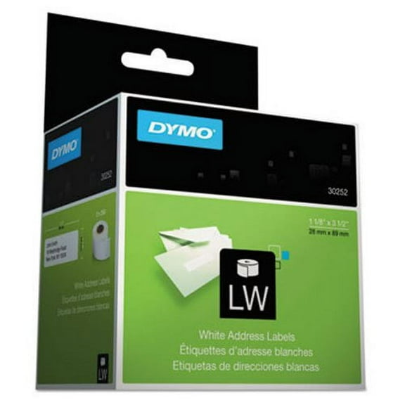 Dymo DYM30252 Address Label 3-1/2"x1-1/8" White 700ct