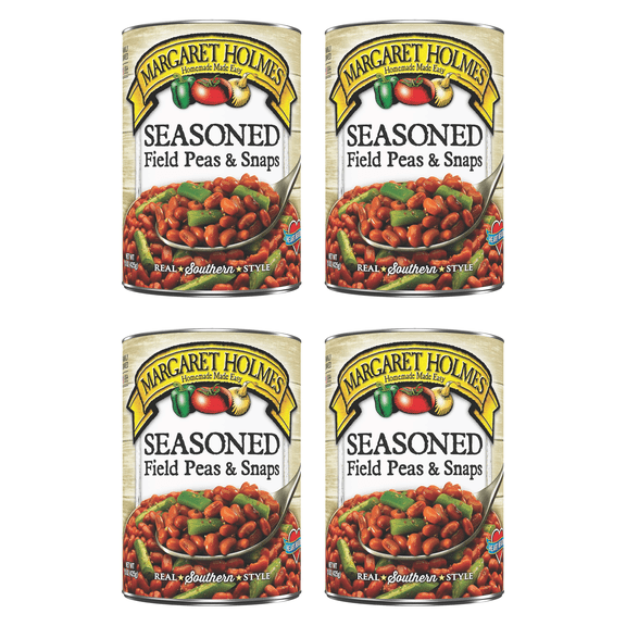 Margaret Holmes Field Peas and Snaps, Canned Vegetables, 15 oz (Pack of 4)