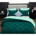 thumbnail image 6 of DNG Creations 1 Piece Reversible Diamond Pattern Comforter ( Aqua-Blue/Teal Colour ) 550 GSM All - Season 100% Egyptian Cotton, 800 TC - California King - Size, 6 of 7