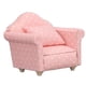 thumbnail image 1 of Mini sofá para casa de muñecas, sillón de alta simulación, color rosa y blanco, muebles en miniatura para casa de muñecas 1:12, 1 of 5