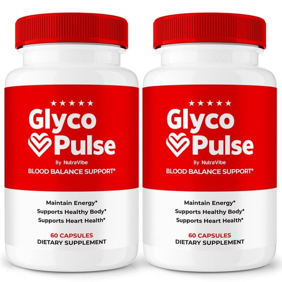 (2 Pack) Glyco Pulse – Original Formula with a Clean Blend to Support Healthy Circulation, Natural Energy & Balanced Levels | Just 2 Easy-to-Swallow Pills Daily (120 Capsules)