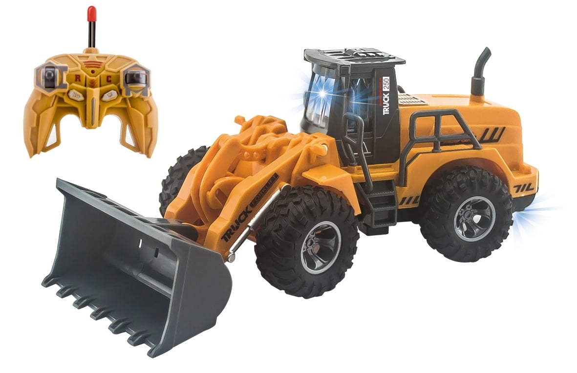 DIE CASTE PLASTIC FARM TRACTOR &DIGGER TOY FOR KIDS BOYS GIRLS OVER 3 SCALE 1:43 