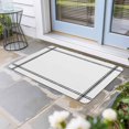 thumbnail image 2 of Pure White Doormat Outdoor Entrance 20"x31.5", Simple Solid Color Absorb Moisture Dirt Door Mats, Non-Slip Rubber Backing Floor Mats Indoor, Low-Profile Front Door Rugs, 2 of 9
