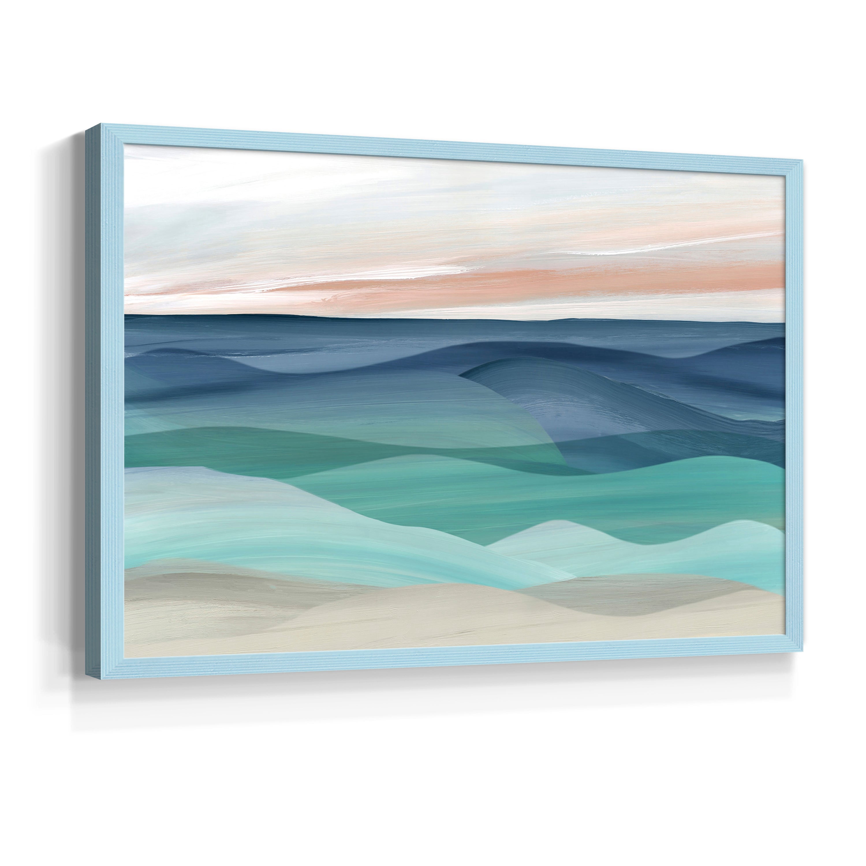 Shifting Seas by Carol Robinson - Restickable Framed Giclée Print