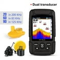 thumbnail image 3 of Fish Finder Monitor 2 In 1 200KHz/83KHz Dual Sonar Frequency 328ft/100m Detection Depth Echo Sound ,Easy to Use, 3 of 6