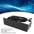 thumbnail image 2 of Hub de panel frontal USB 2.0 Dpofirs de 4 puertos para carcasa de ordenador PC, 2 of 9