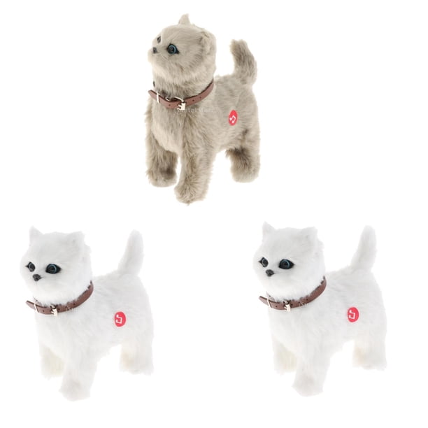 Juguetes interactivos,Figuras de juguete interactivo de felpa electrónica para mascotas,Mascota electrónica interactiva de peluche de felpa,Juguetes para animales que caminan con pilas Niños