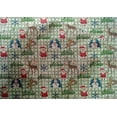 thumbnail image 4 of oneOone Cotton Silk Sea Green Fabric Christmas Christmas Craft Projects Decor Fabric Printed By The Yard 42 Inch Wide, 4 of 4