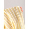thumbnail image 3 of Light Yellow Halter Neck Knit Bodycon Maxi Dress With Striped Texture, 3 of 7