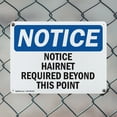 thumbnail image 5 of (2 Pack) Hairnet Required Beyond This Point OSHA Notice Sign 14 Inch X 10 Inch Plastic Sign, Weather Resistant, UV Protected for Workplace, Business, and Construction Site, Made in the, 5 of 8