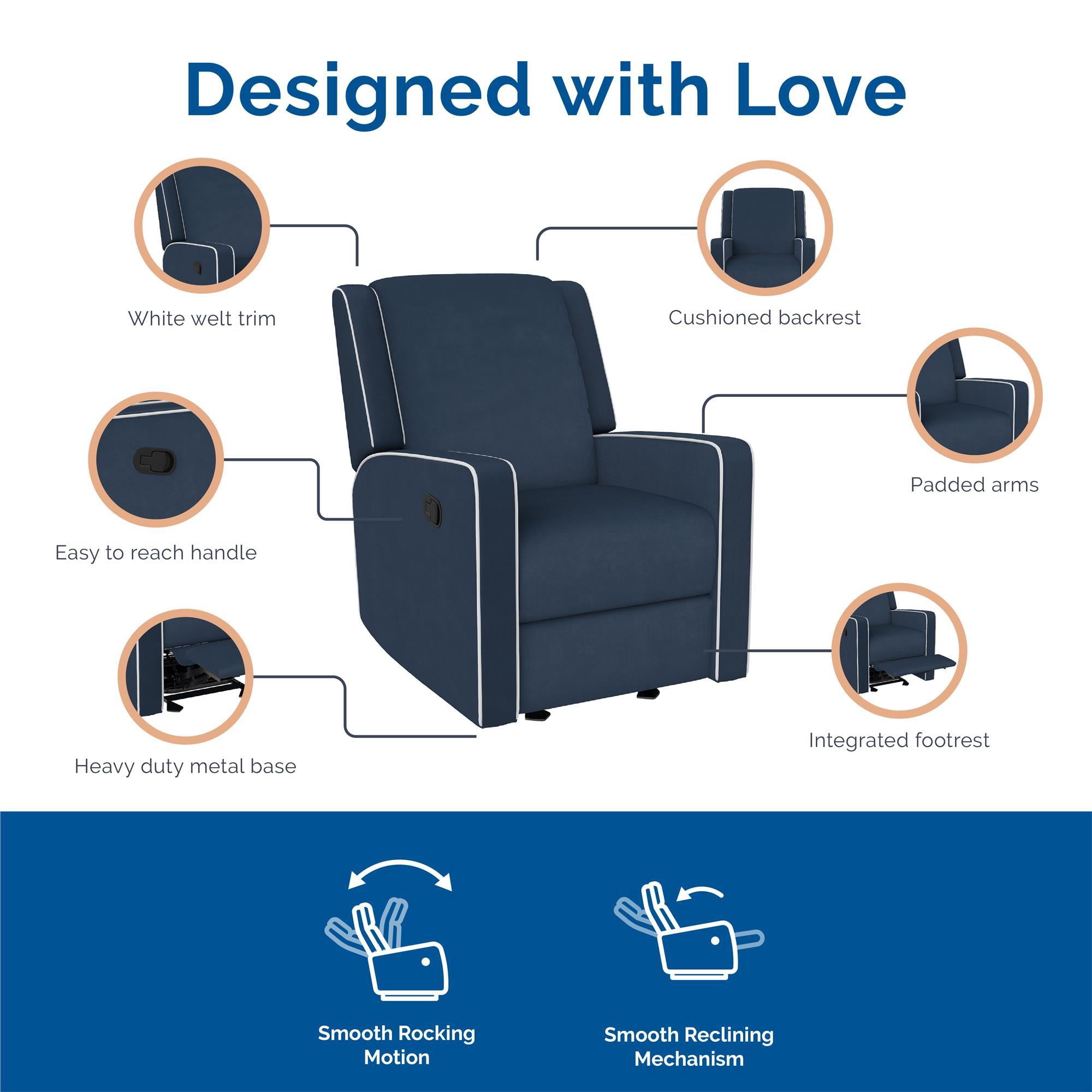 Baby Relax Robyn Nursery Glider Recliner Chair