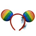 thumbnail image 1 of Diadema con orejas de Disney, lazos grandes, auriculares de lentejuelas, diadema de Mickey Minnie para regalos de Cosplay para FestivalCN Gao Jinjia LED, 1 of 2